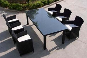 6 Seater Patio Dining Table set
