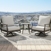 Bolano siwvel rocker chairs by Ratana