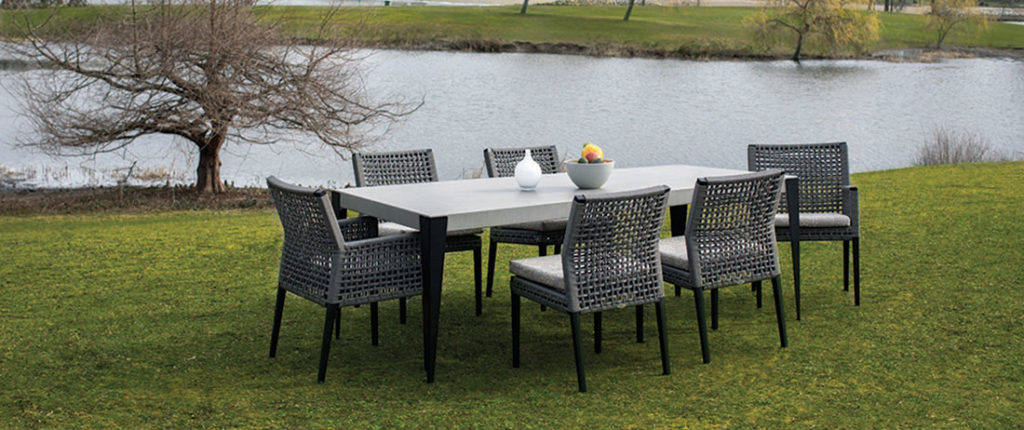 patio furniture vancouver featuring the genval dining table by ratana.