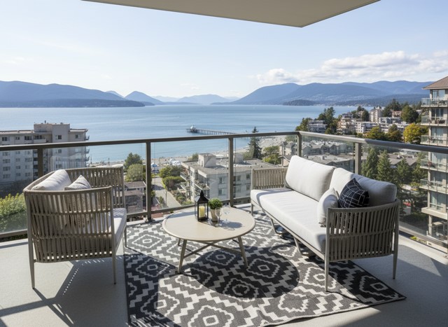 Lineas sofa & chair from Ratana on an outdoor patio .