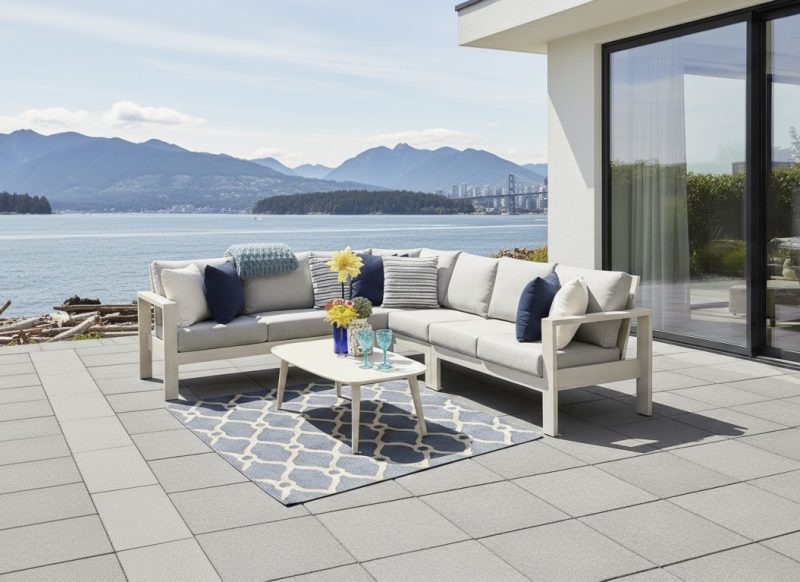 Park Lane sectional over looking the ocean.