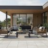 The New York patio set by Higold at a contemporary house.