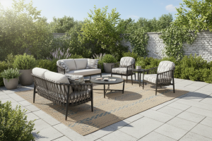 Lamego conversation set by Ratana on an outdoor patio