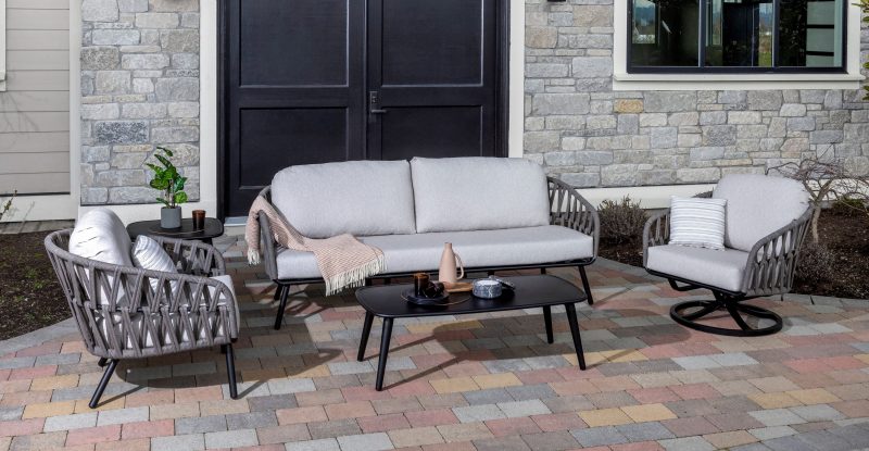 The Hamptons patio furniture collection by Ratana.