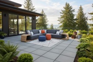The Armonia patio set in Victoria, BC