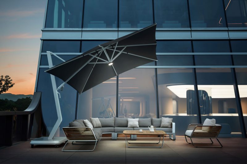 The Wing cantilever umbrella by Higold
